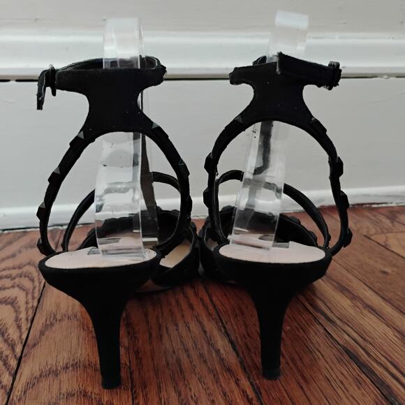 INC International Concepts Black Beaded Pointed Toe Stiletto Heels 8M 3in Glam - Picture 8 of 17